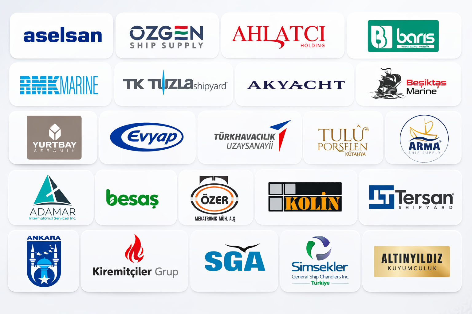 gzm endüstri referanslarımız